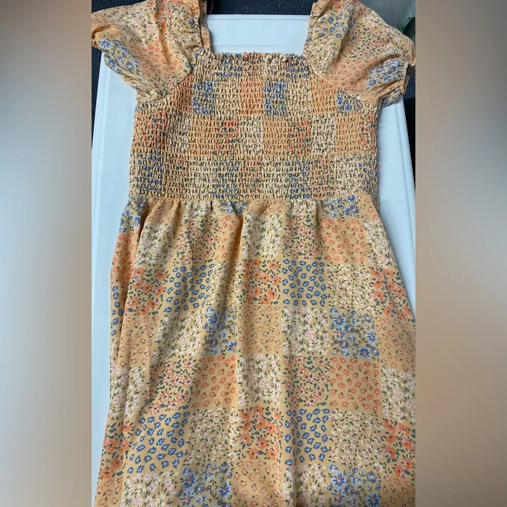 Wonder Nation Girls Floral Dress